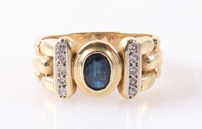 Saphir Diamant Damenring - Arte, antiquariato e gioielli