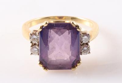 Brillant Amethyst Ring - Klenoty, umění a starožitnosti