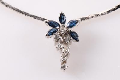 Brillant Saphir Collier - Gioielli, arte e antiquariato