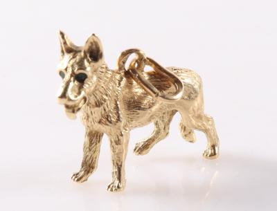 Massiver Anhänger "Hund" - Jewellery, Works of Art and art