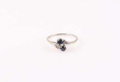 Saphir Diamant Damenring - Schmuck und Uhren