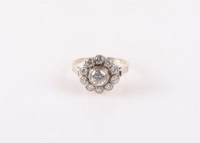 Brillant Ring zus. ca.0,75 ct "Blume" - Gioielli, arte e antiquariato