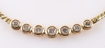 Brillantcollier zus. ca.1,05 ct - Gioielli e orologi