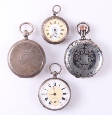 Konvolut 4 Taschenuhren - Jewellery and watches