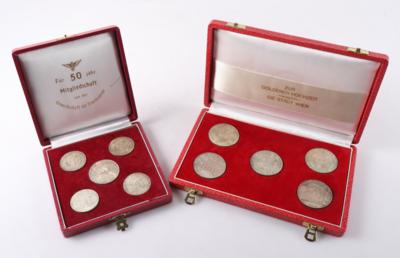 Konvolut Silbermünzen Gedenkausgabe (10) - Klenoty a Hodinky