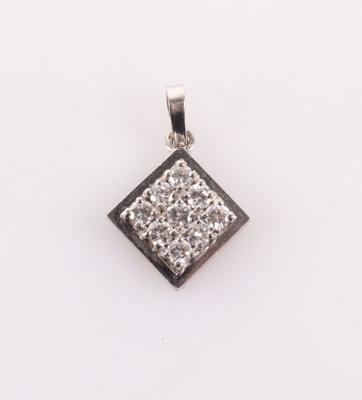 Brillantanhänger zus. ca. 0,60 ct - Klenoty a Hodinky