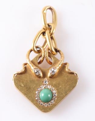 Diamant Medaillon "Schlangen" - Jewellery and watches