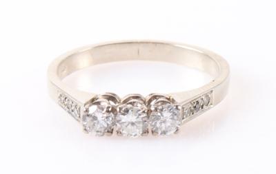 Brillant Diamantring zus. ca. 0,55 ct - Klenoty a Hodinky