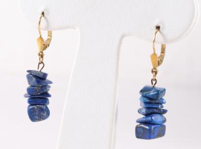 (Beh.) Lapis Lazuli Ohrgehänge - Schmuck und Uhren