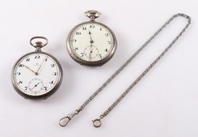 2 Taschenuhren Omega/Doxa - Jewellery and watches