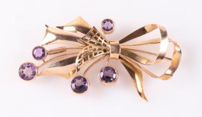 Amethyst Maschenbrosche - Jewellery and watches