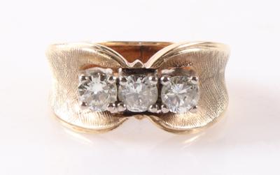 Brillant Damenring zus. ca. 0,80 ct - Schmuck und Uhren