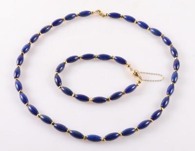 Lapis Lazuli (beh.) Damenschmuck-Set (2) - Schmuck und Uhren