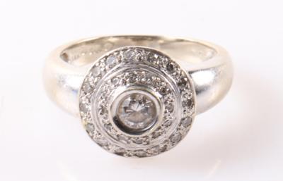 Brillant Damenring zus. ca. 0,50 ct - Jewellery with focus on silver