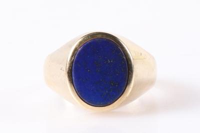 Lapis Lazuli (beh.) Ring - Schmuck mit Schwerpunkt Silber