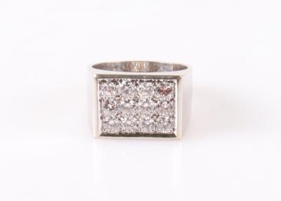 Brillantring zus. ca. 0,90 ct - Klenoty a Hodinky