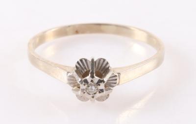 Diamant Damenring "Blüte" - Schmuck und Uhren