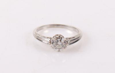 Altschliffdiamantsolitärring ca. 0,95 ct - Spring auction jewelry and watches