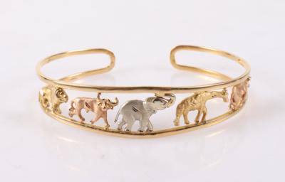 Ausgefallene Armspange "Afrikanische Tiere" - Jarní aukce šperků a hodinek