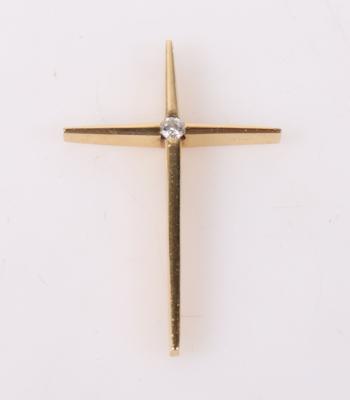 Brillant Anhänger "Kreuz" - Jarní aukce šperků a hodinek
