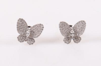 Brillant/Diamant Ohrstecker zus. ca.1,20 ct"Schmetterlinge" - Jarní aukce šperků a hodinek