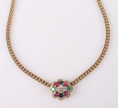 Brillant Farbstein Collier - Asta di primavera Gioielli e orologi