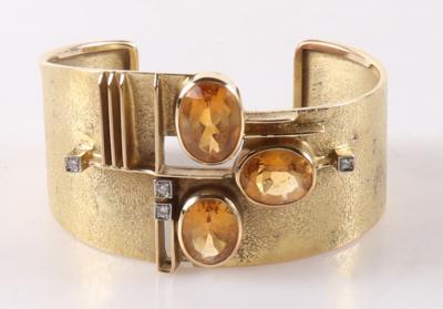 Design Citrin Brillant Armspange - Spring auction jewelry and watches