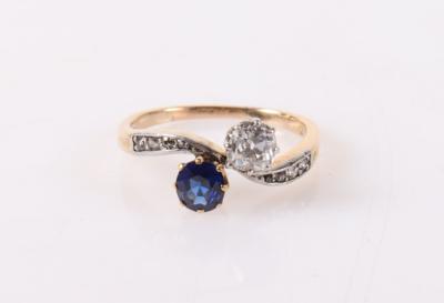 Diamant Damenring zus. ca. 0,50 ct - Spring auction jewelry and watches