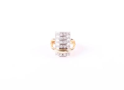 Moderner Brillant Damenring zus. ca. 0,60 ct - Spring auction jewelry and watches