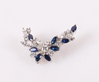 Saphir Diamant Brosche - Asta di primavera Gioielli e orologi