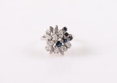 Saphir Diamant Damenring - Frühlingsauktion Schmuck und Uhren