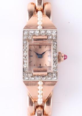 Seltene Damen-Schmuckarmbanduhr - Spring auction jewelry and watches