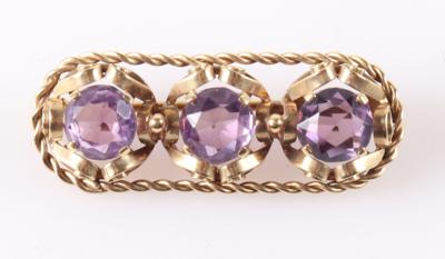 Amethyst Brosche - Schmuck und Uhren