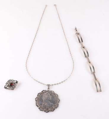 Silberschmuck Konvolut (4) - Jewellery and watches