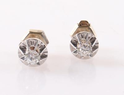 Brillantsolitär Ohrstecker zus. ca. 0,50 ct - Gioielli e orologi