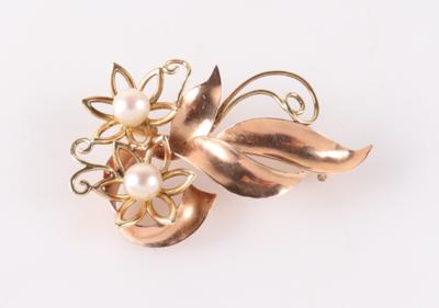 Kulturperlenbrosche "Blumen" - Jewellery and watches