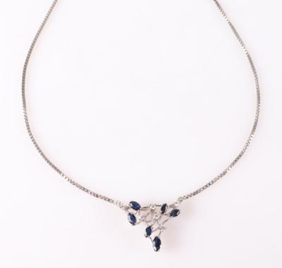 Saphir Brillant Collier - Klenoty a Hodinky