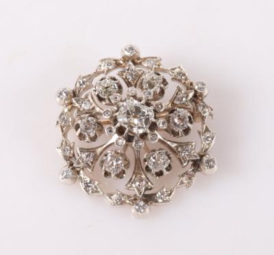 Diamant Brosche zus. ca. 3,30 ct - Jewellery and watches