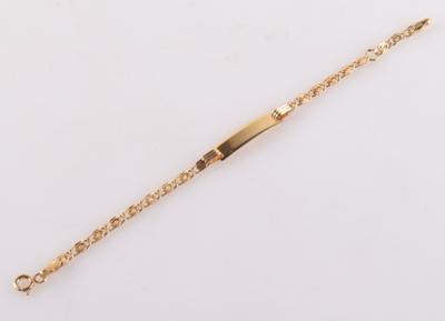 Kurze-/Kinder-Armkette "Ungraviertes Namensschild" - Jewellery and watches
