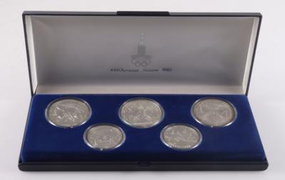 Silbermünzen "Olympische Spiele Moskau 1980" (5) - Schmuck und Uhren