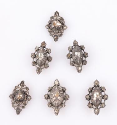 6 Diamant Schmuckteile - Gioielli e orologi