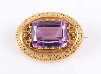 Amethyst Brosche - Frühlingsauktion II Schmuck und Uhren