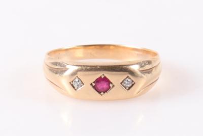 Diamant Rubin Ring - Jewellery and watches