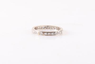 Diamant Brillant Memoryring zus. ca. 0,60 ct - Schmuck und Uhren