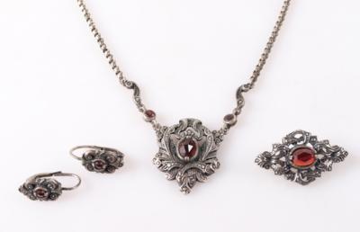 Granat Damenschmuck-Set (4) - Klenoty a Hodinky