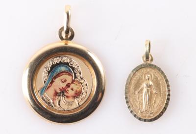 2 Mutter Gottes Anhänger - Jewellery and watches