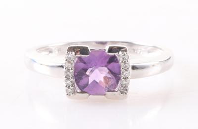 Amethyst Diamant Damenring - Jewellery and watches