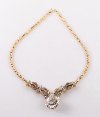 Brillant Diamant Collier zus. ca. 4,80 ct - Gioielli e orologi