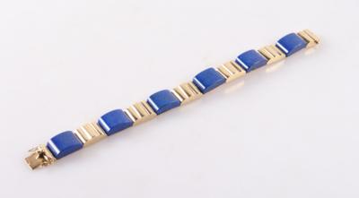 Lapis Lazuli (beh.) Gliederarmkette - Schmuck und Uhren