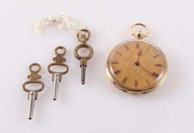Schlüsseluhr Grohe London, Wigmore Street, Signaturgravur Nr. 2239 - Schmuck und Uhren